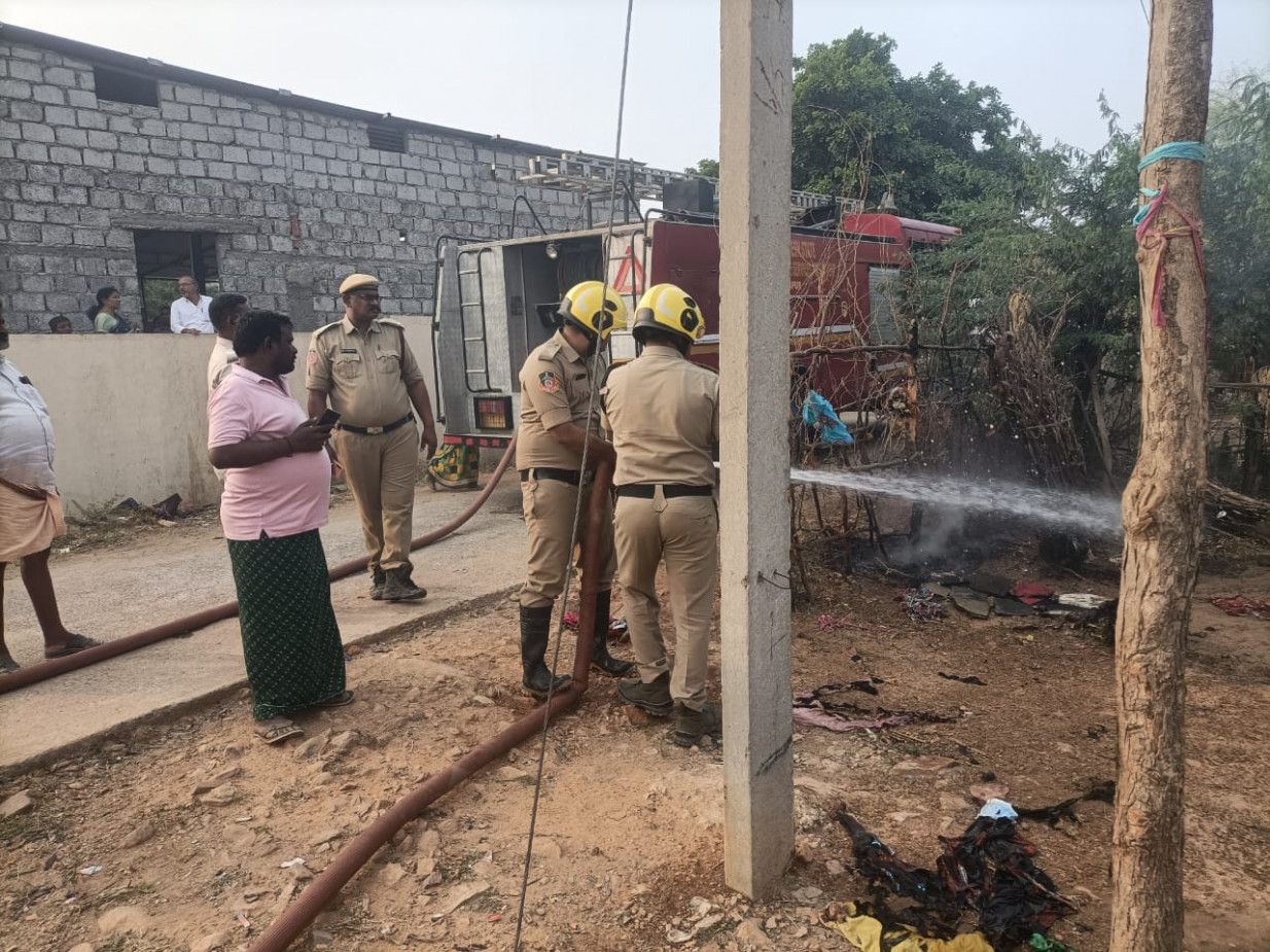 అగ్ని ప్రమాదంలో చెంచు మహిళకు తీవ్ర గాయాలు